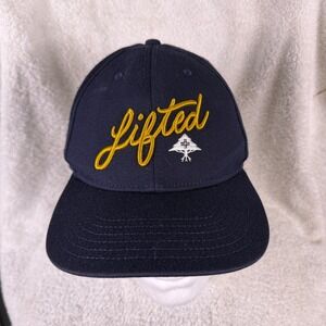 LRG Lifted Research Group Mens SnapBack Navy Blue Lifted Tree Logo Skateboarding